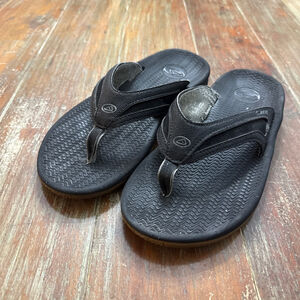 Reef Black Flip Flop Sandals Mens Size 9
